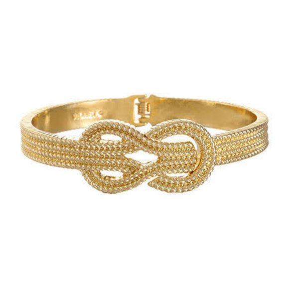 Monet Jewelry Gold Tone Bangle Bracelet - Picture 2 of 6